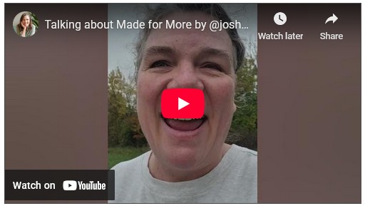 Talking About Made for More by Josh Baldwin