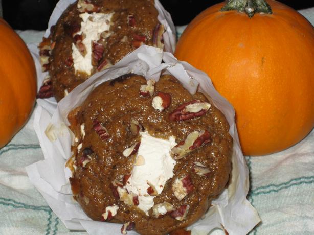 Whole Wheat Pumpkin Cream Cheese Muffins