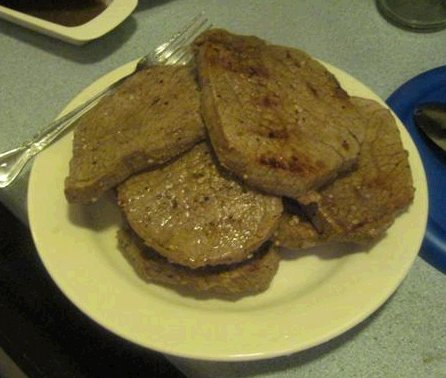 Scrumptious Steak with Mushrooms and Onion on the George Forman