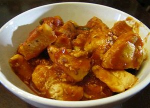 Continental Chicken with Spicy Sauce