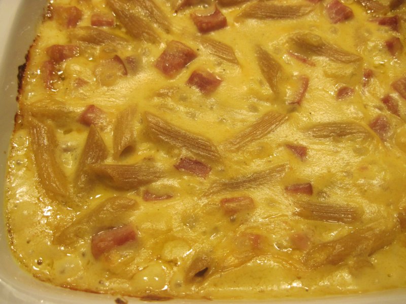 Macaroni and Cheese with Turkey Ham
